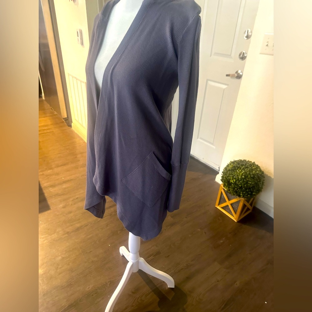 Splendid Deep Blue Open Front Blazer